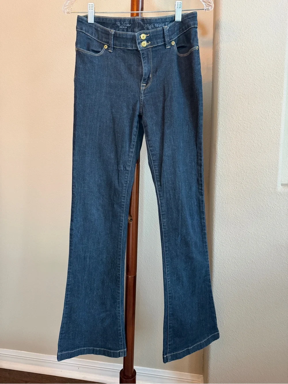 The Limited High Waist Flare Jeans - Dark Indigo
